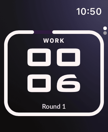 Squall Bold clock face on Apple Watch
