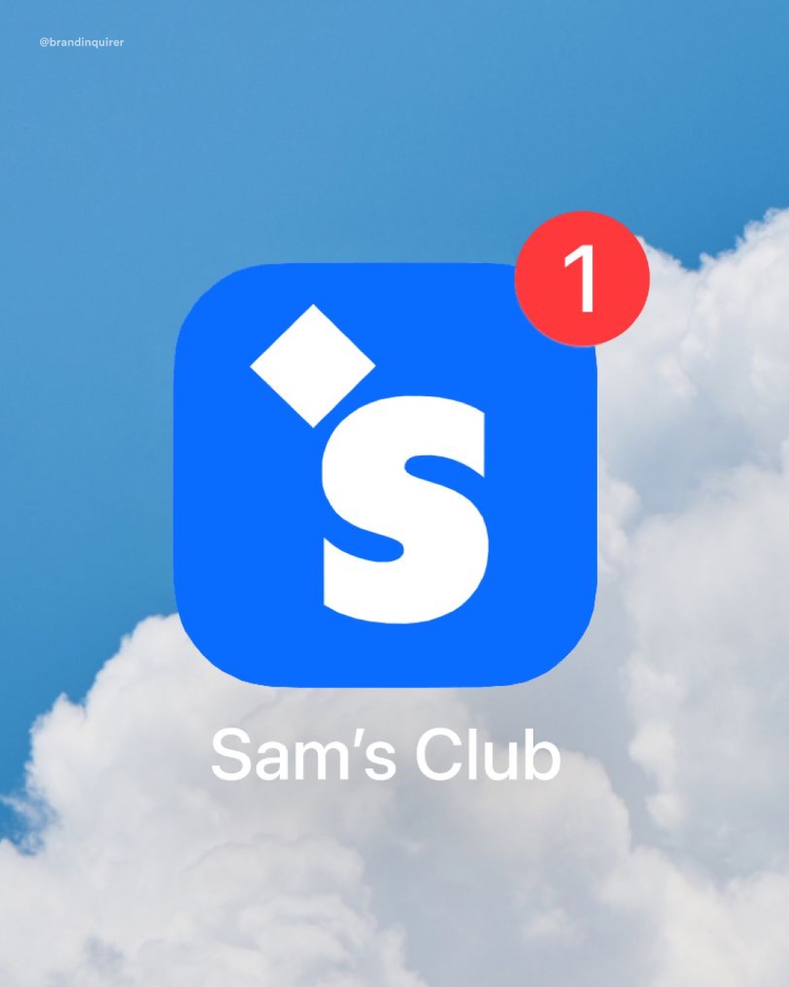The new Sam's Club app icon shown at home-screen scale on a phone.